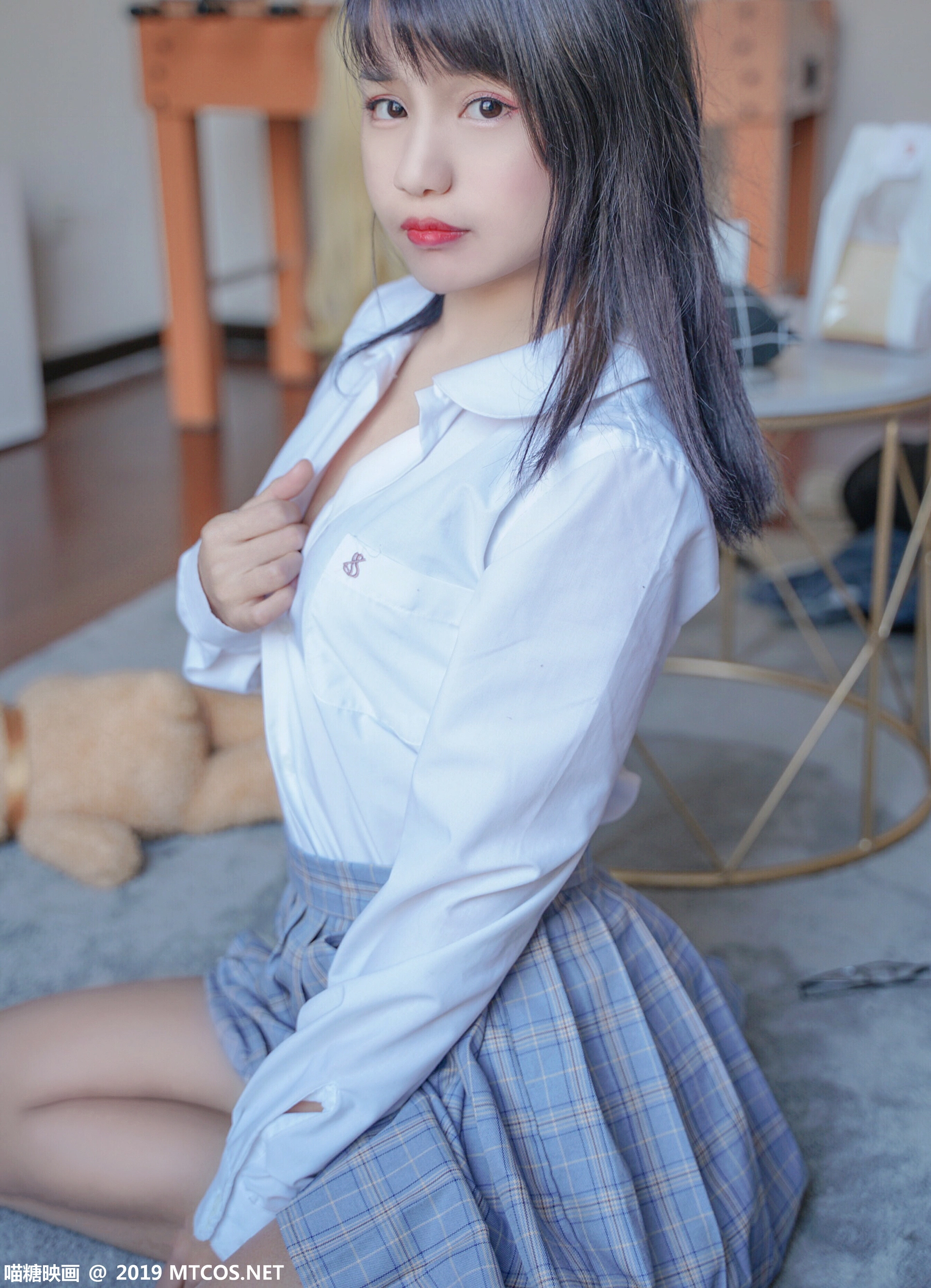 喵糖映画 - VOL.047 果腿制服裙 1